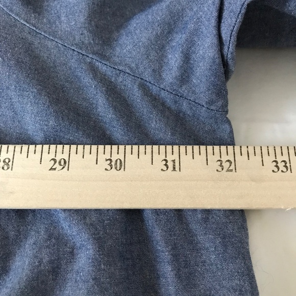 WOMAN WITHIN Cotton Denim Button Down Shirt Long Sleeve Women’s Plus Size 4X - Picture 8 of 14